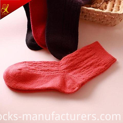High Quality Wool Sock Women Pure Color Socks Wholesale